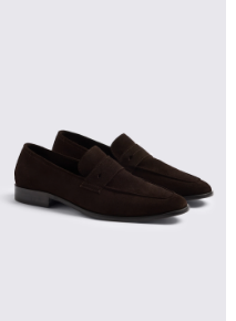 Black Suede Relaxed Loafers