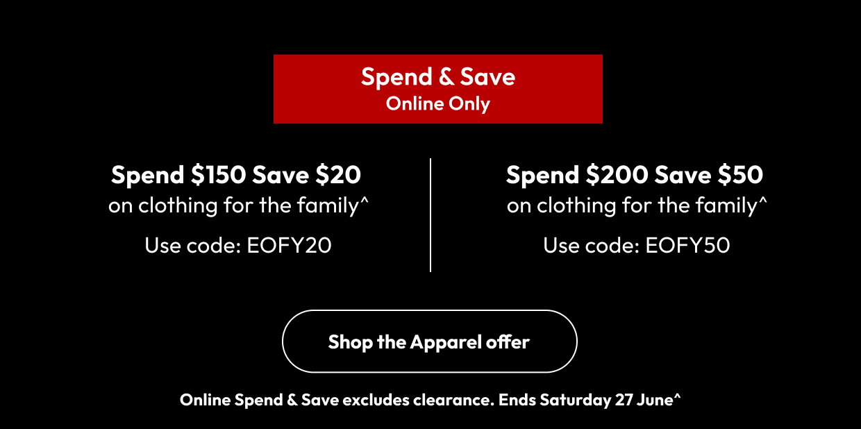 Spend & Save Online Only