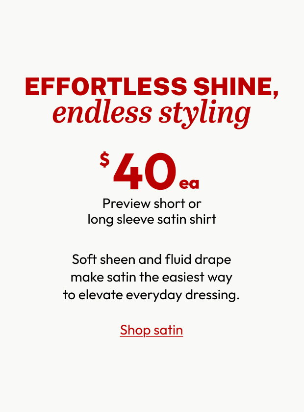 EFFORTLESS SHINE, endless styling