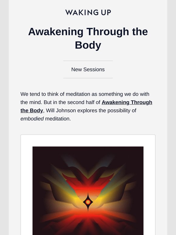 New Sessions: Awakening Through the Body, by Will Johnson