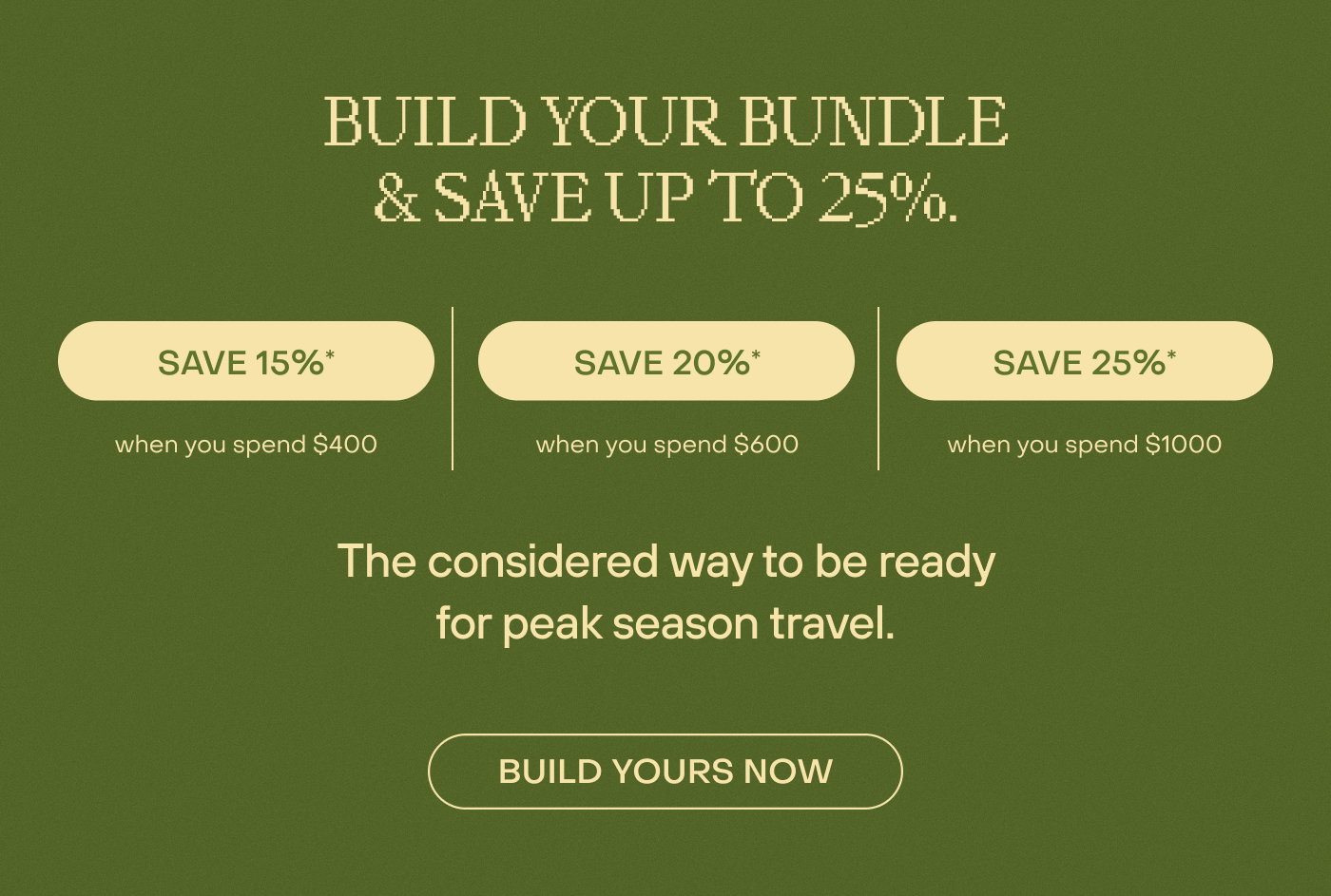 Build your bundle.