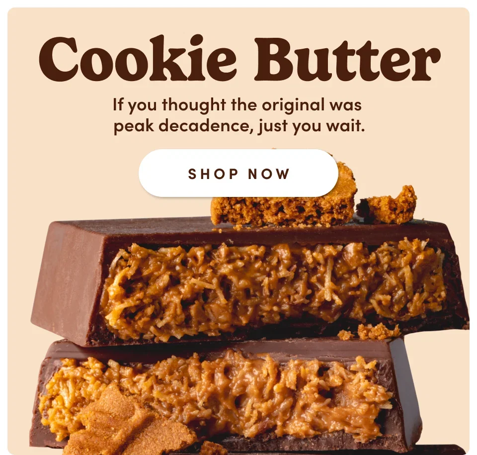 Cookie Butter. If you thought the original was peak decadence, just you wait. Shop now. 