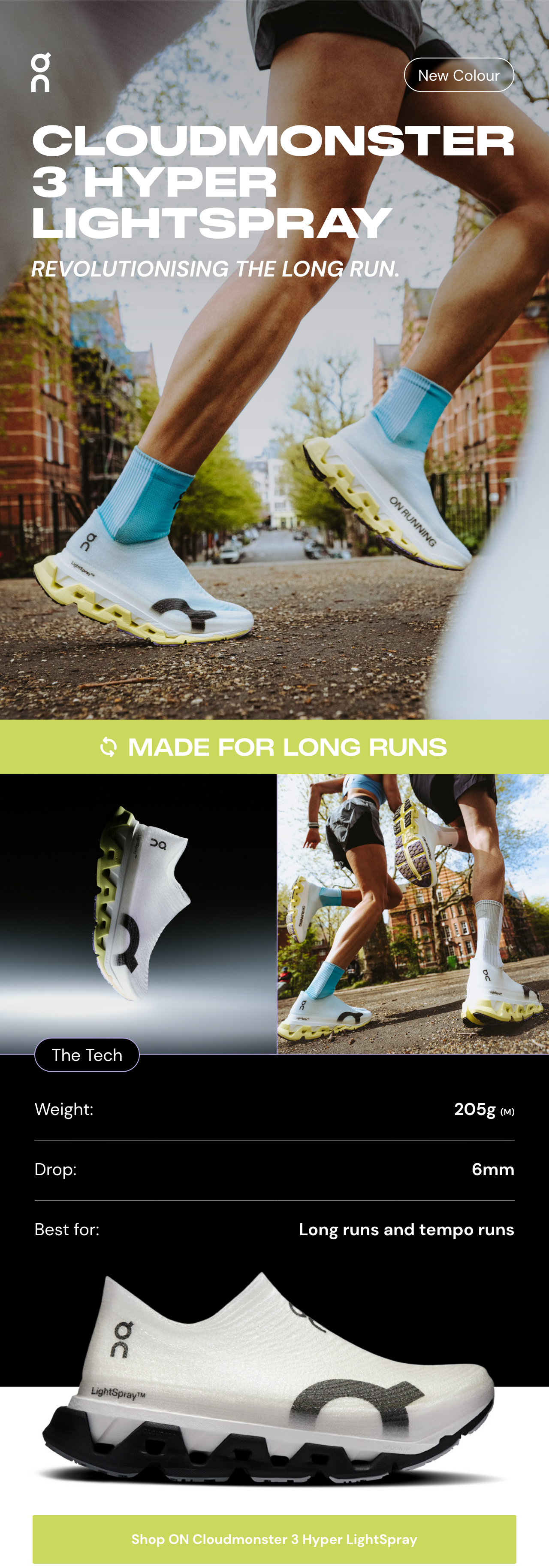 Shop ON Running Cloudmonster 3 Hyper Lightspray