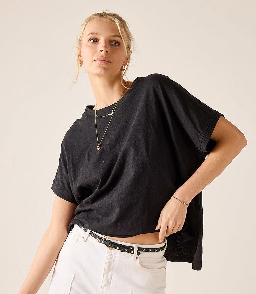 Catalina Short Sleeve Tee - Black
