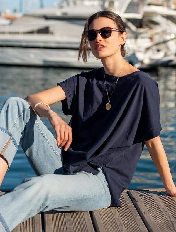Catalina Short Sleeve Tee - Navy