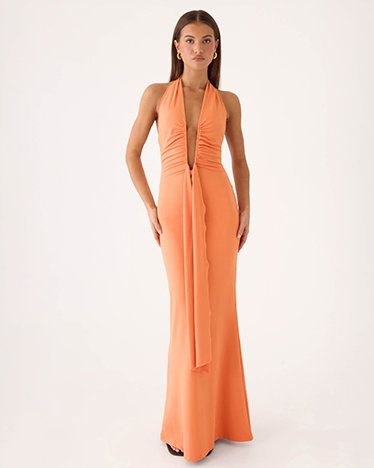 Emiliana Maxi Dress – Apricot