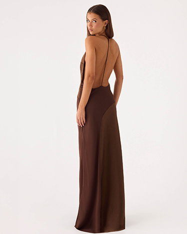 Ellopez Maxi Dress — Chocolate