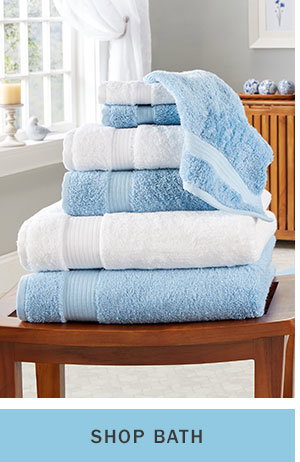 Shop Bath. Egyptian Cotton Six-Piece Bath Towel Set