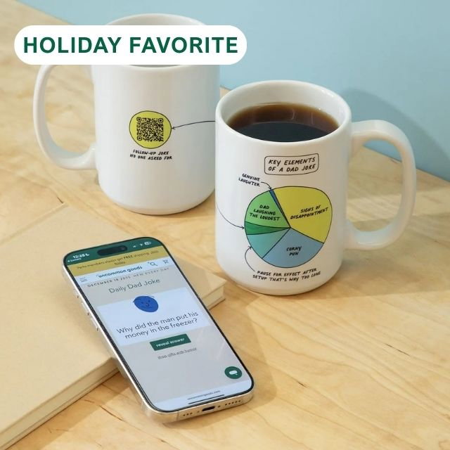 Dad Joke Every Day Interactive QR Mug