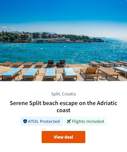 Serene Split beach escape on the Adriatic coast