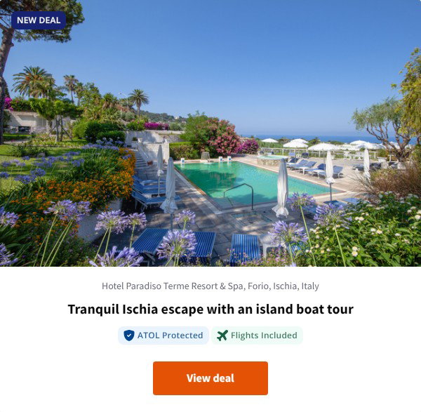 Tranquil Ischia escape with an island boat tour