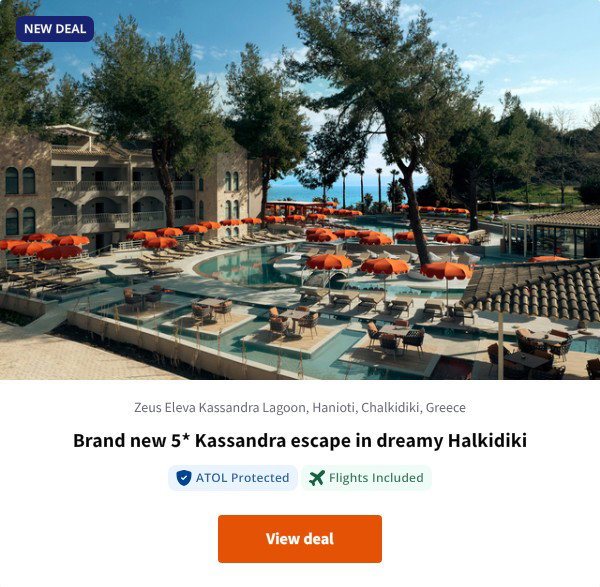 Brand new 5* Kassandra escape in dreamy Halkidiki