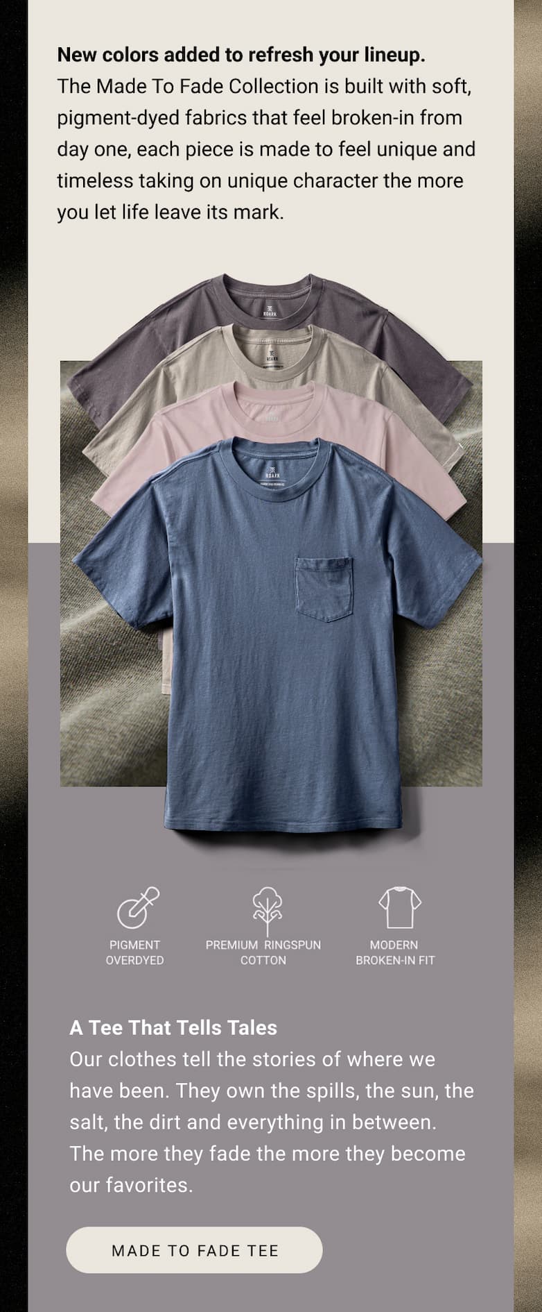New colors added to refresh your lineup.
