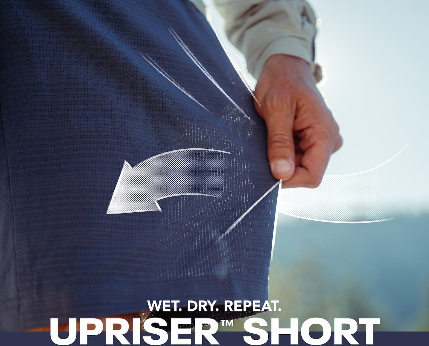 Wet. Dry. Repeat. Upriser Short