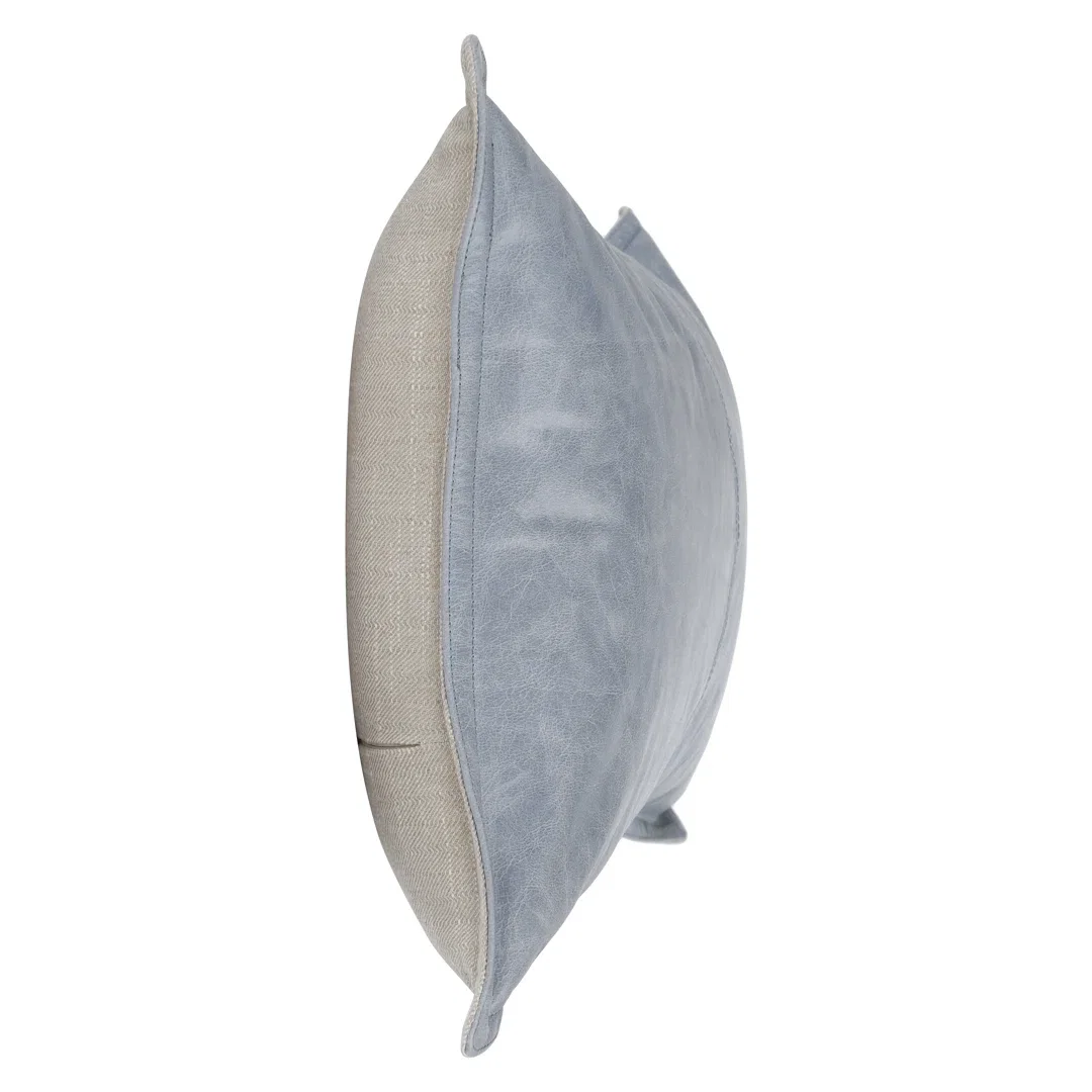 Cutler Leather Accent Pillow