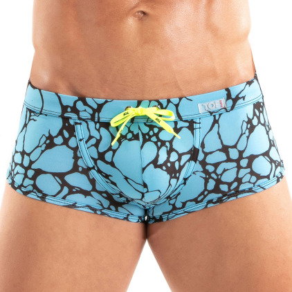 TOF Paris Boxer de Bain Imprimé Bleu