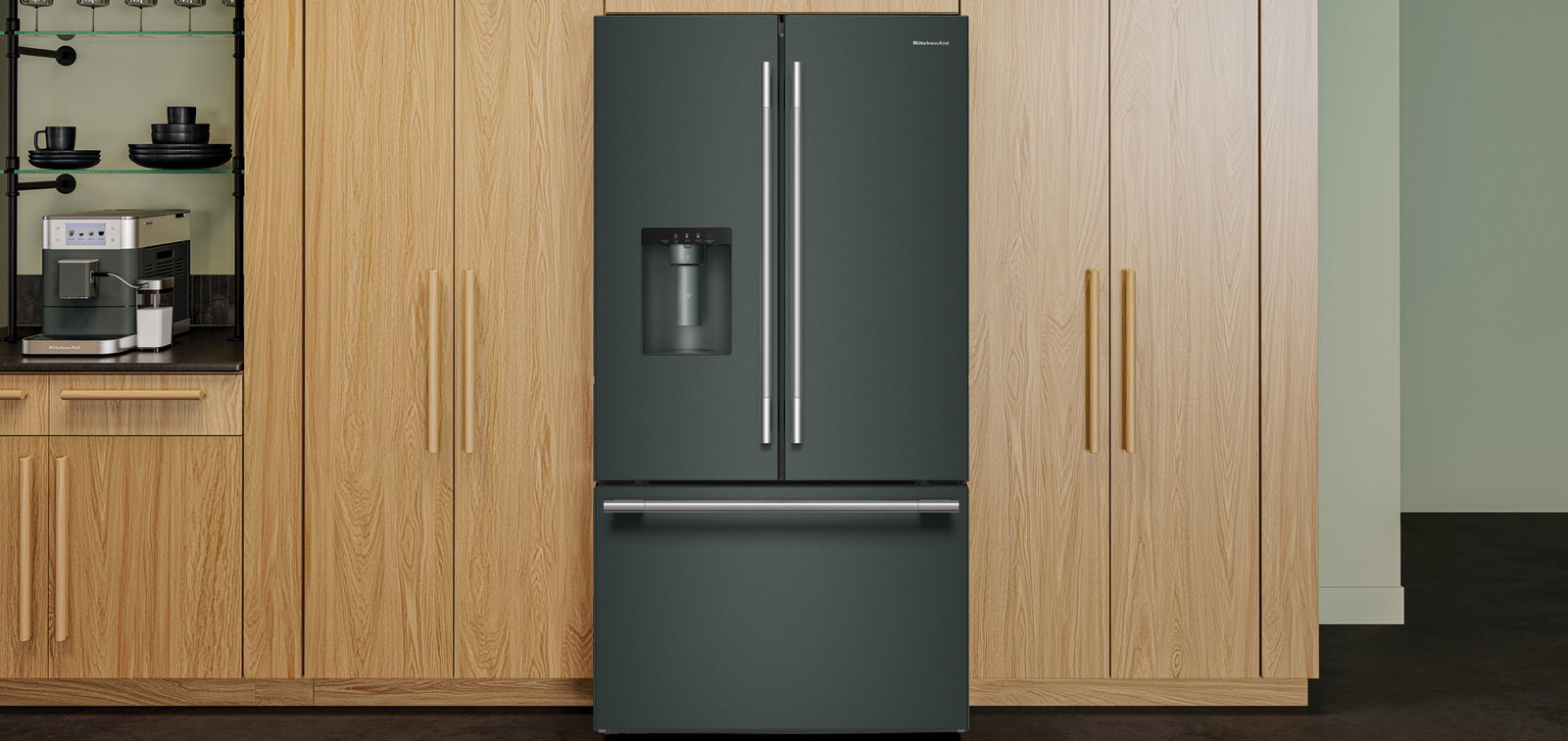 KitchenAid Juniper Green Fridge 