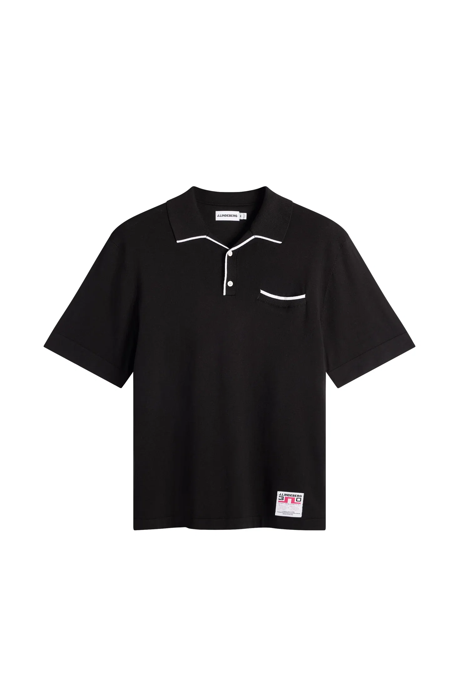 Image of 30Y Jesper Retro Relaxed Polo / Black