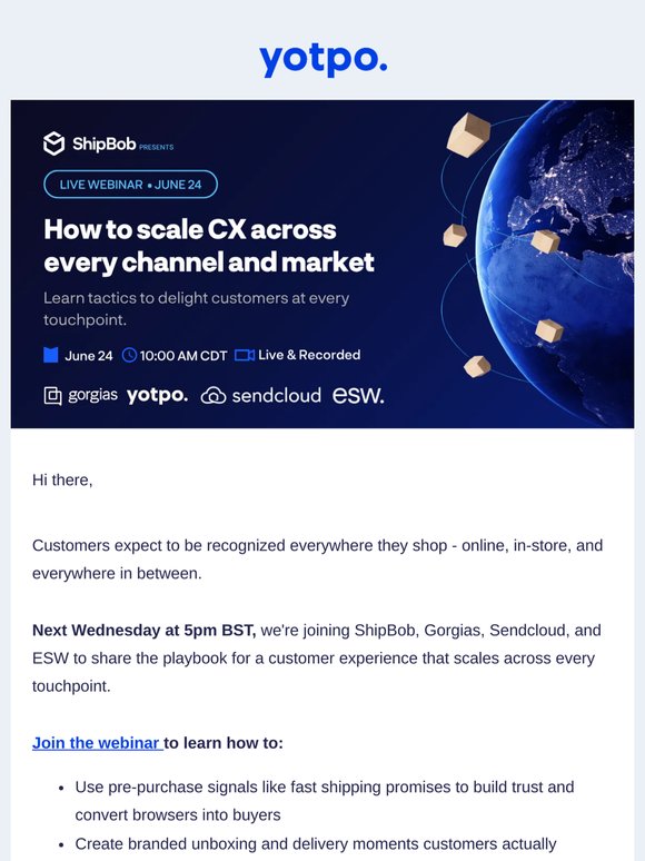 [Webinar] How to scale CX across every channel & market