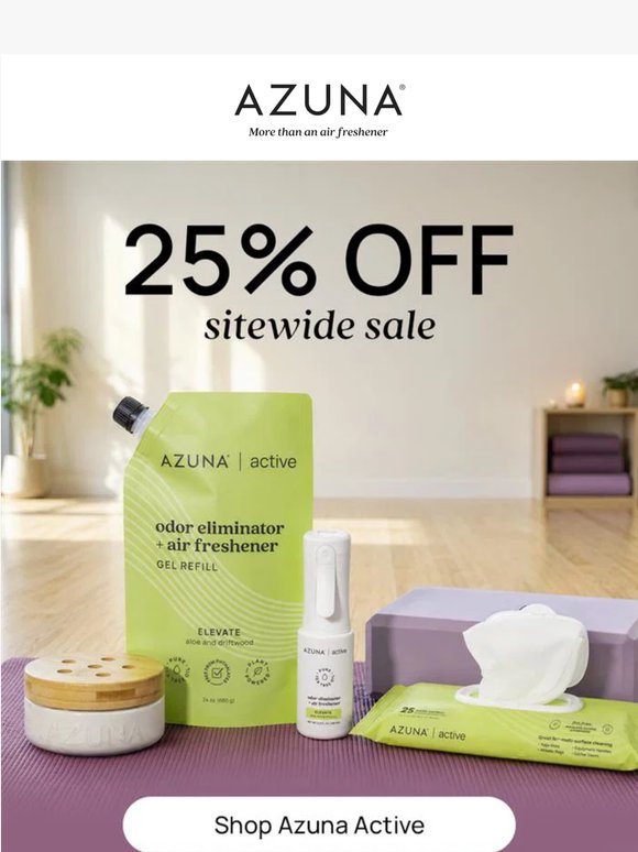Introducing Azuna Active + 25% Off Everything