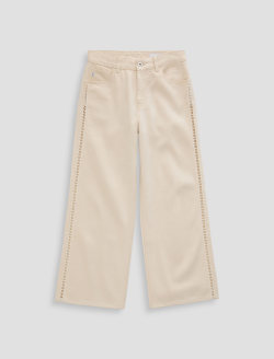 Saige Wide Leg Crop Jean in Fresh Air