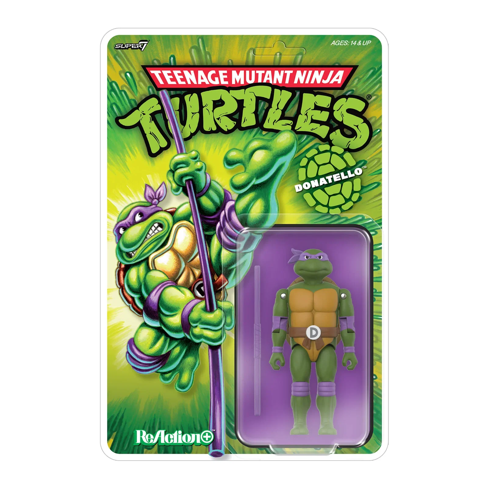 Image of Teenage Mutant Ninja Turtles ReAction+ Wave 01 - Donatello