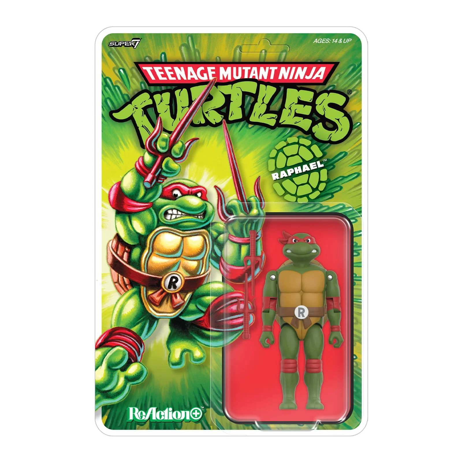 Image of Teenage Mutant Ninja Turtles ReAction+ Wave 01 - Raphael