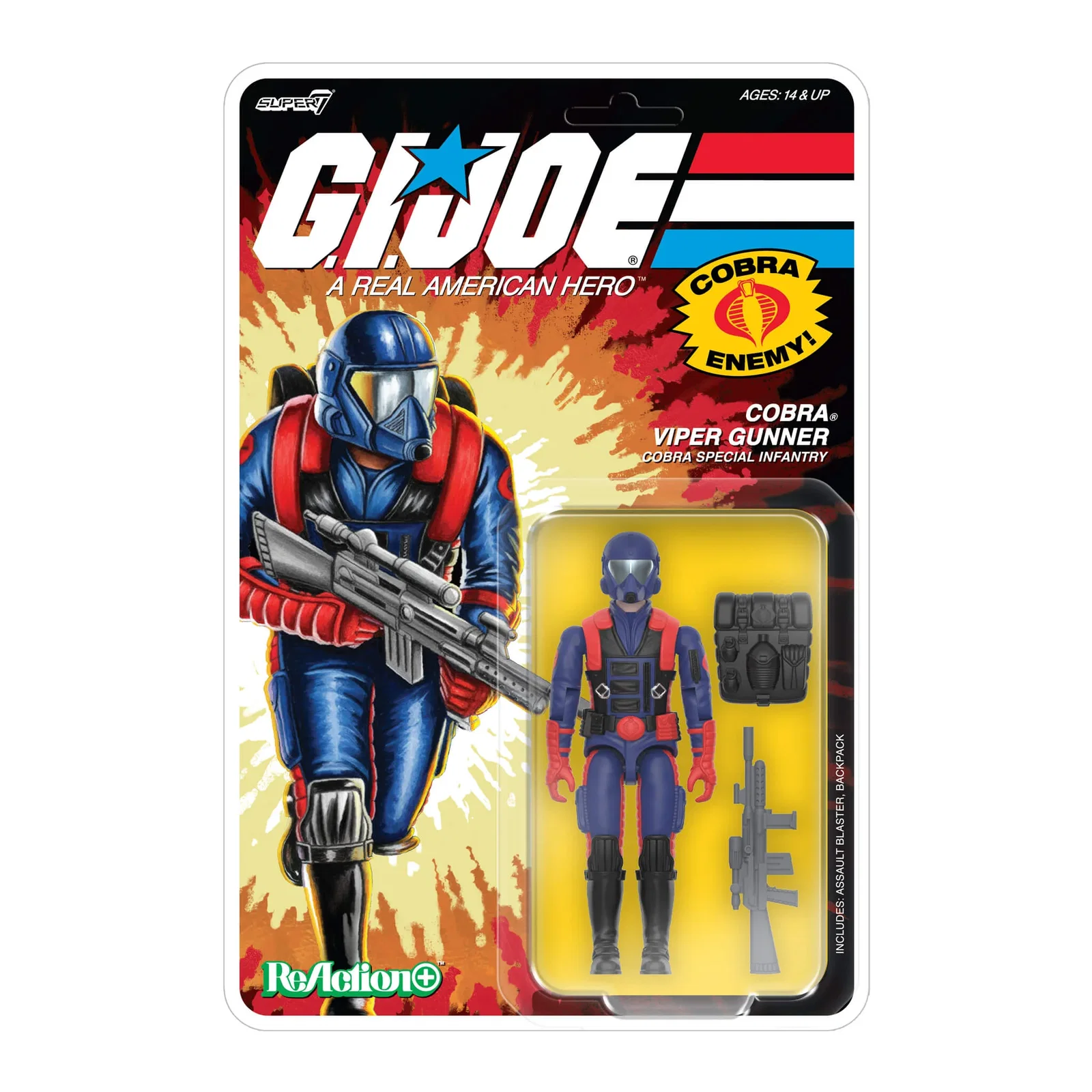 Image of G.I. Joe ReAction+ Wave 09 - Cobra Viper Gunner