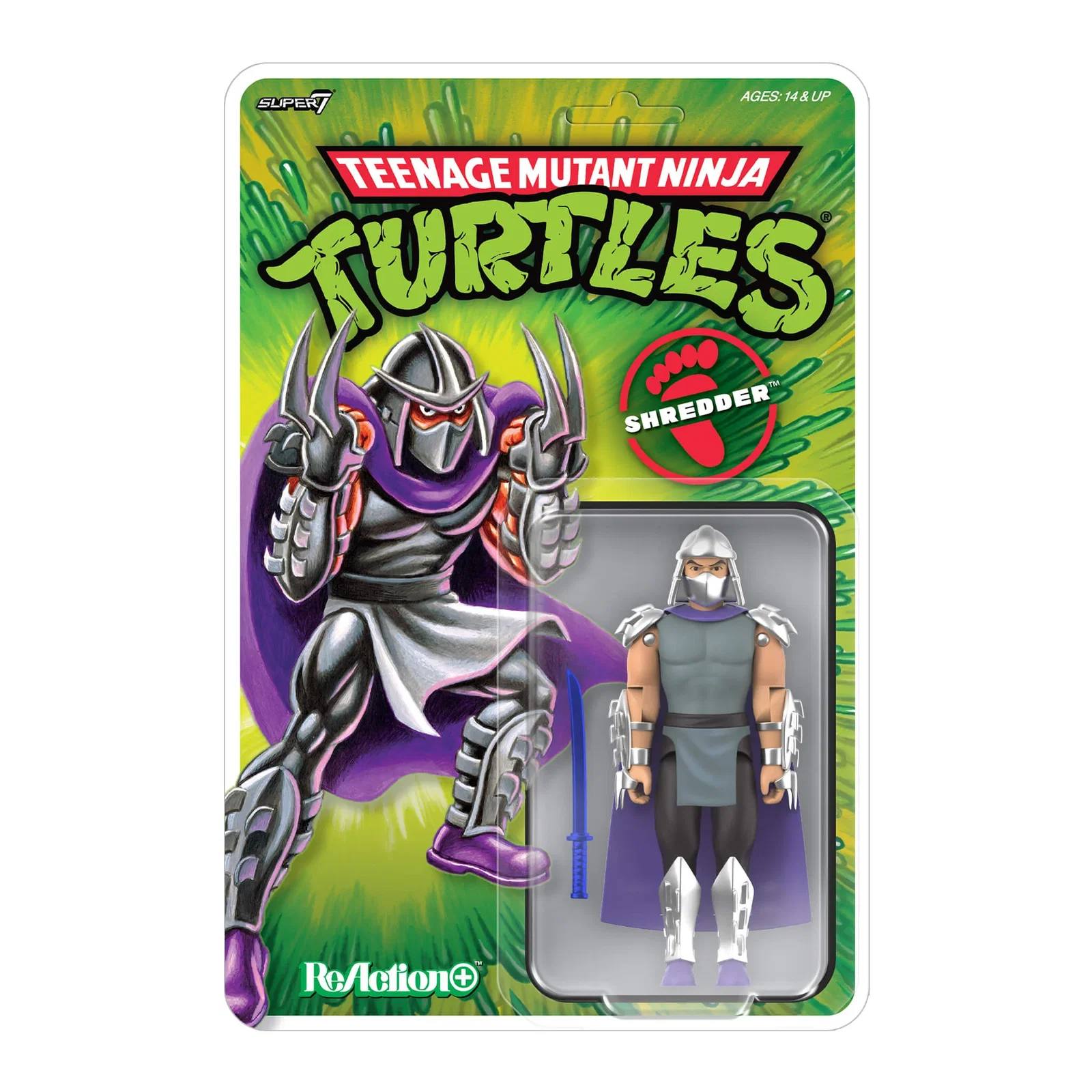 Image of Teenage Mutant Ninja Turtles ReAction+ Wave 01 - Shredder