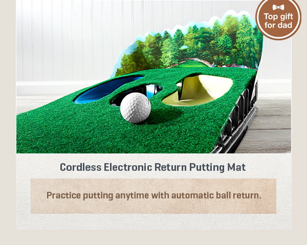 Cordless Electronic Return Putting Mat