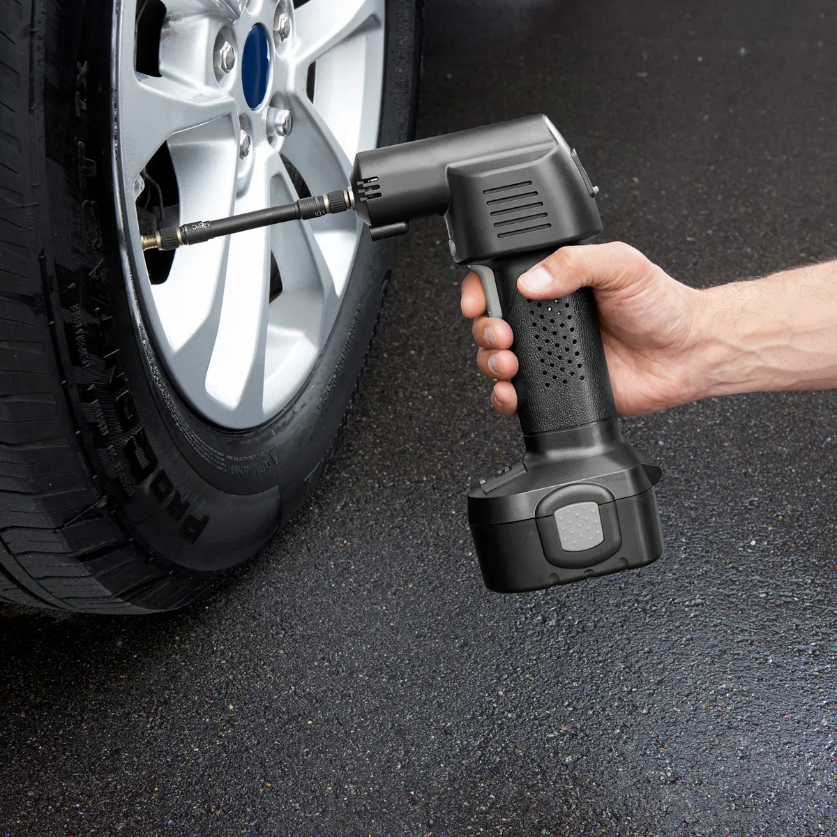 Image of Rechargeable Tire Inflator by Sharper Image