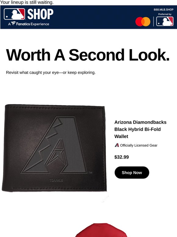 Your Arizona Diamondbacks  Black Hybrid Bi-Fold Wa...