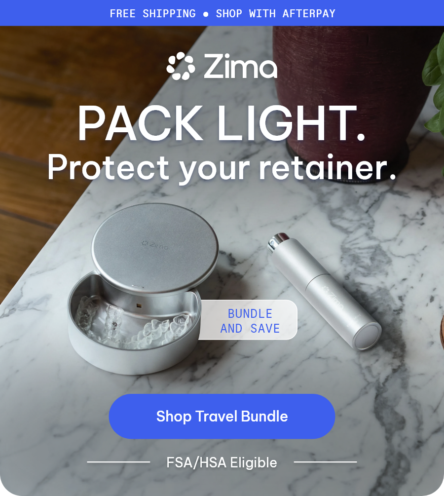 Pack light.  Protect your retainer. [Shop Travel Bundle]