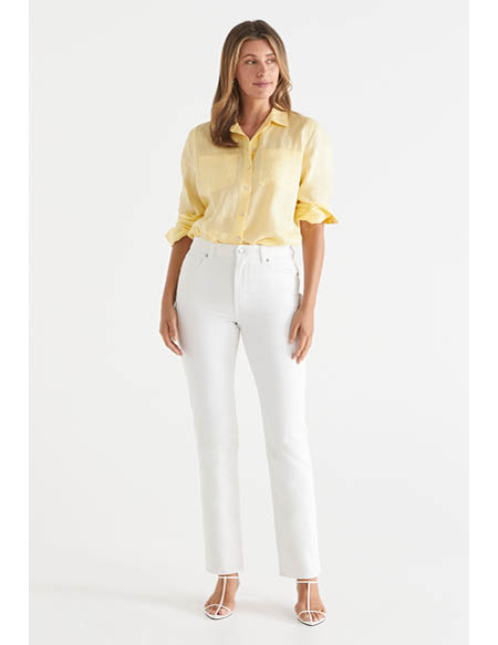 Relaxed Jean in White
