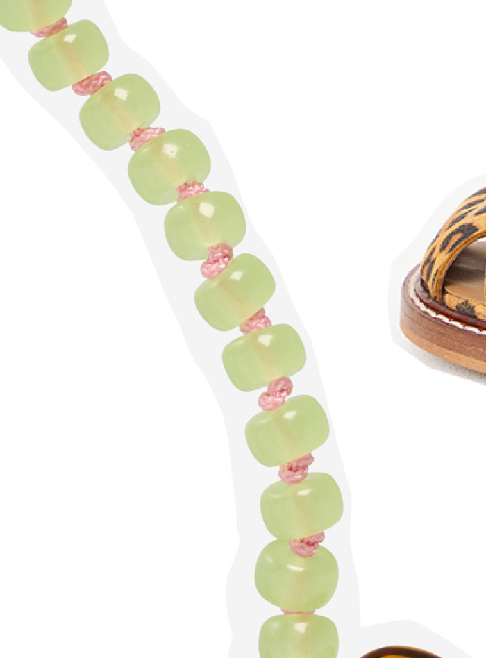 Pamela Heart Pendant Beaded Necklace