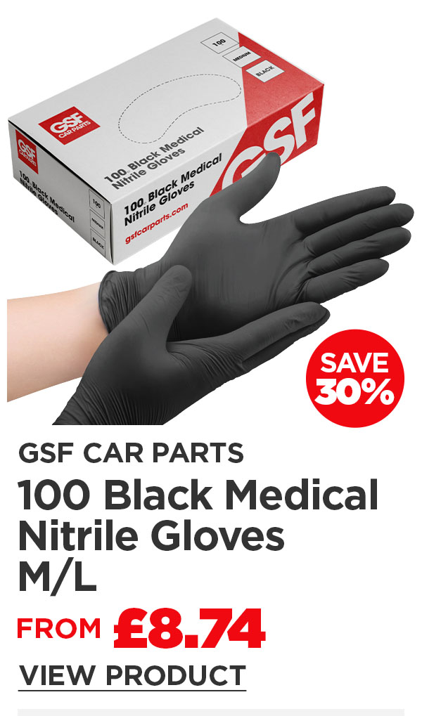 100 Black Medical Nitrile Gloves