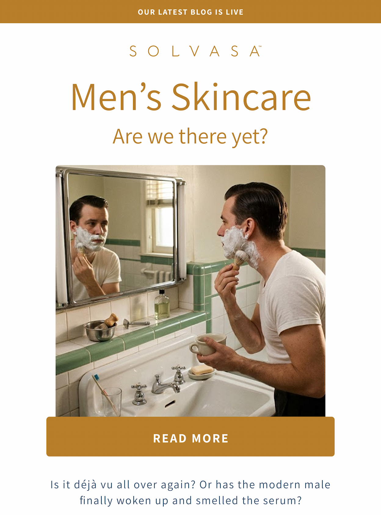 Men's Skincare. Are we there yet? 