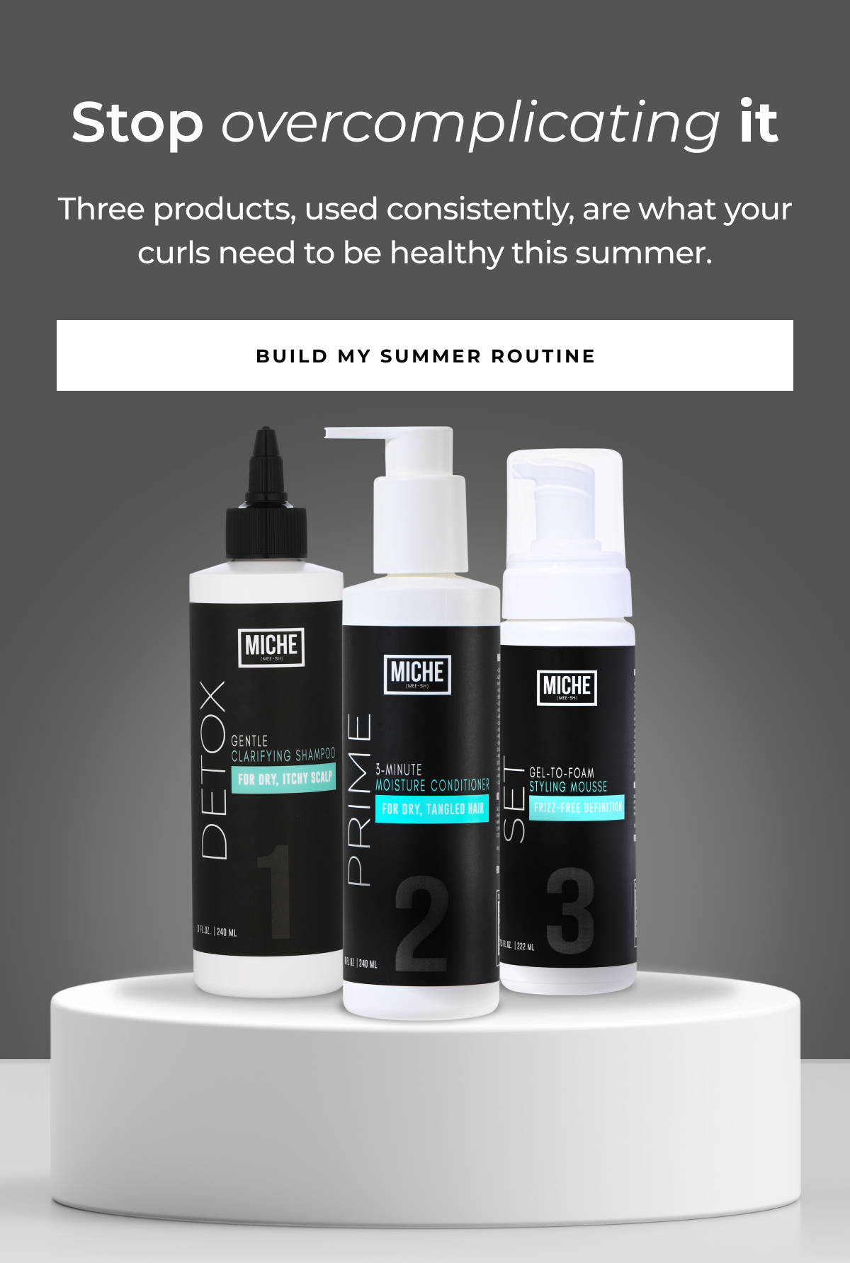 three products, used consistently, are what your curls need to be healthy this summer. stop overcomplicating it build my summer routine