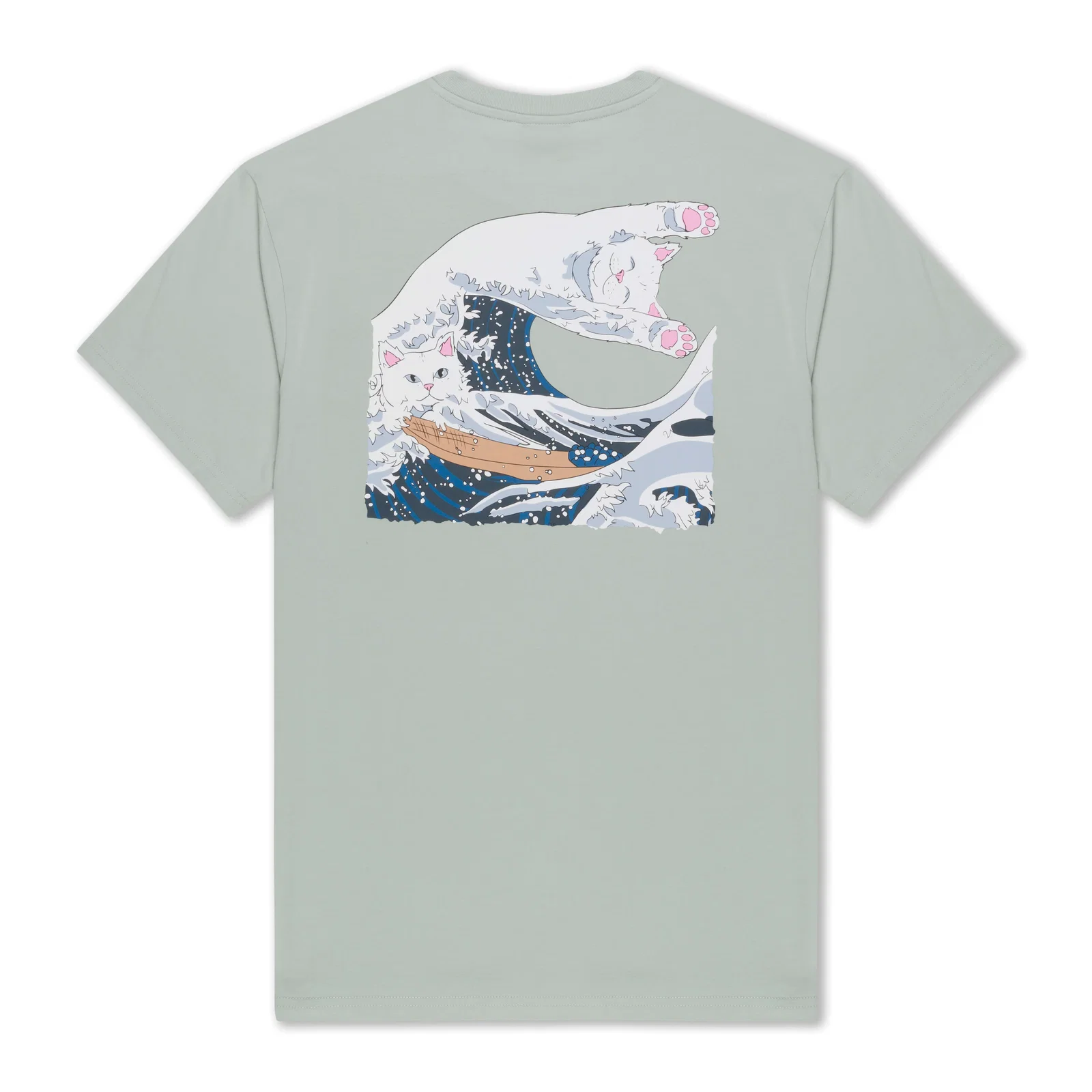 Image of Great Wave Tee (Sage Grey)