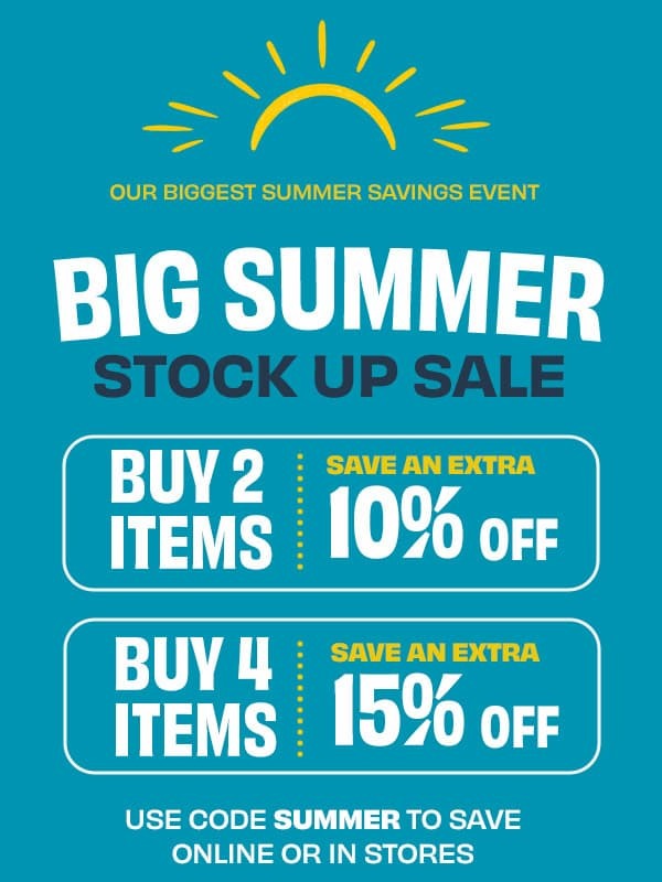 Big Summer Stock up sale