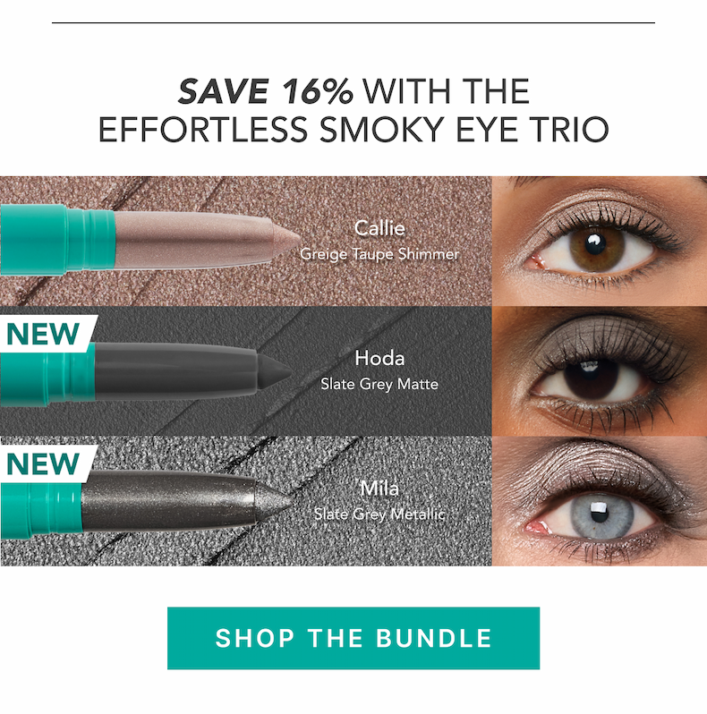 Save 16% with the Effortless Smoke Eye Trio