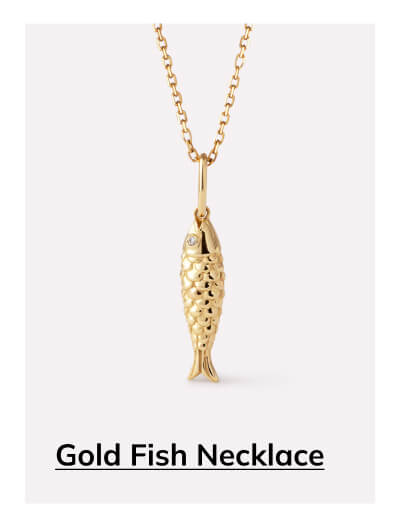 Gold Fish Necklace