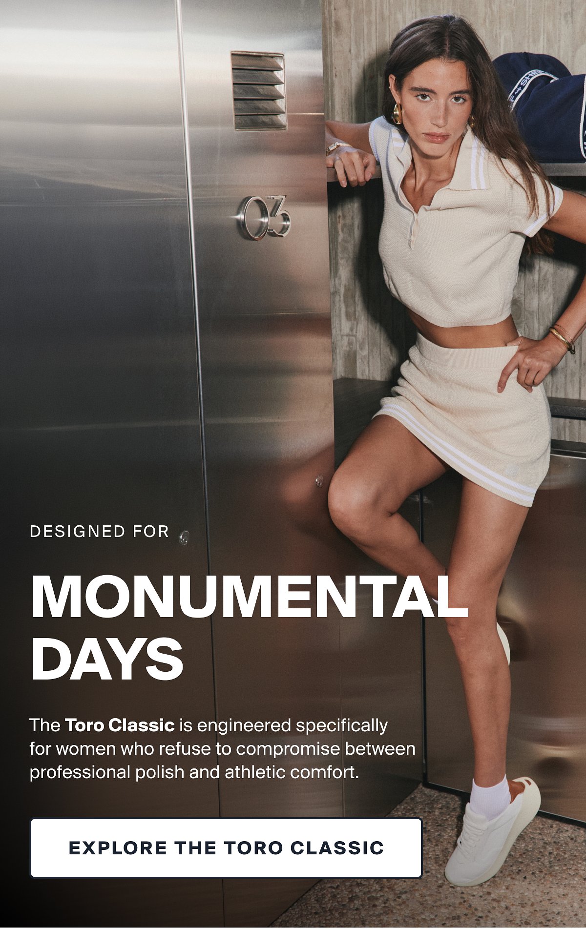 Designed For Monumental Days | The Toro Classic is engineered specifically  for women who refuse to compromise between professional polish and athletic comfort. | EXPLORE THE TORO CLASSIC