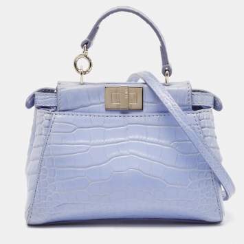 Light Blue Crocodile Micro Pee