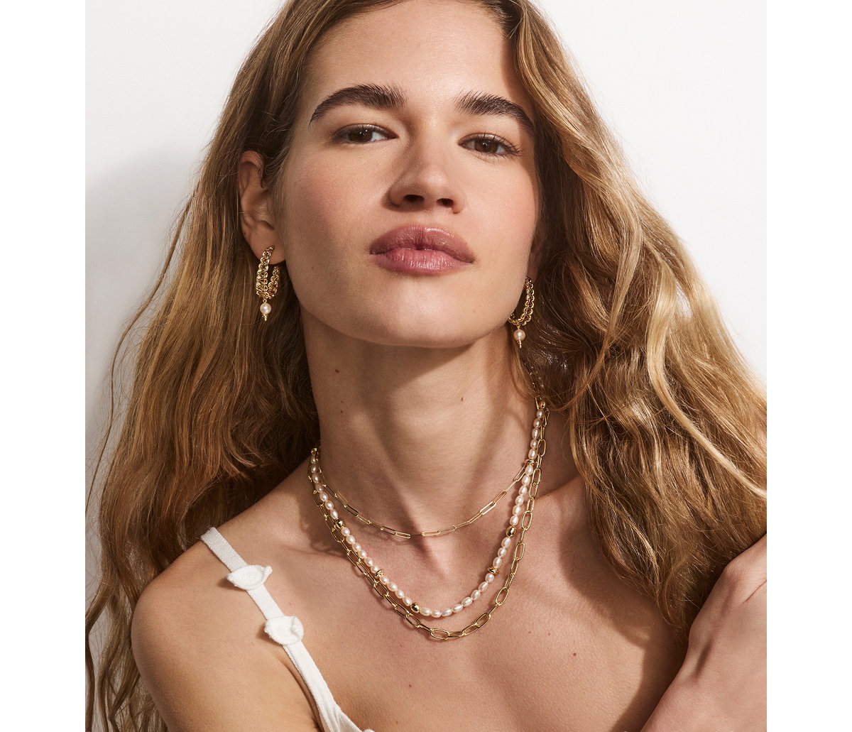 Gabriella Pearl Strand Necklace