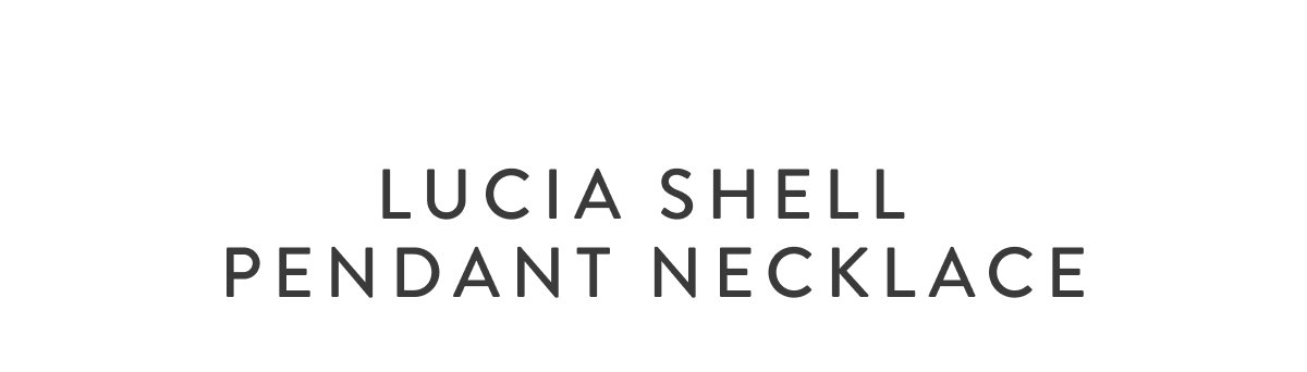 Lucia Shell Pendant Necklace