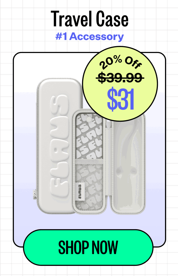 Travel case | #1 accessory | 20% off | $31 | Shop now