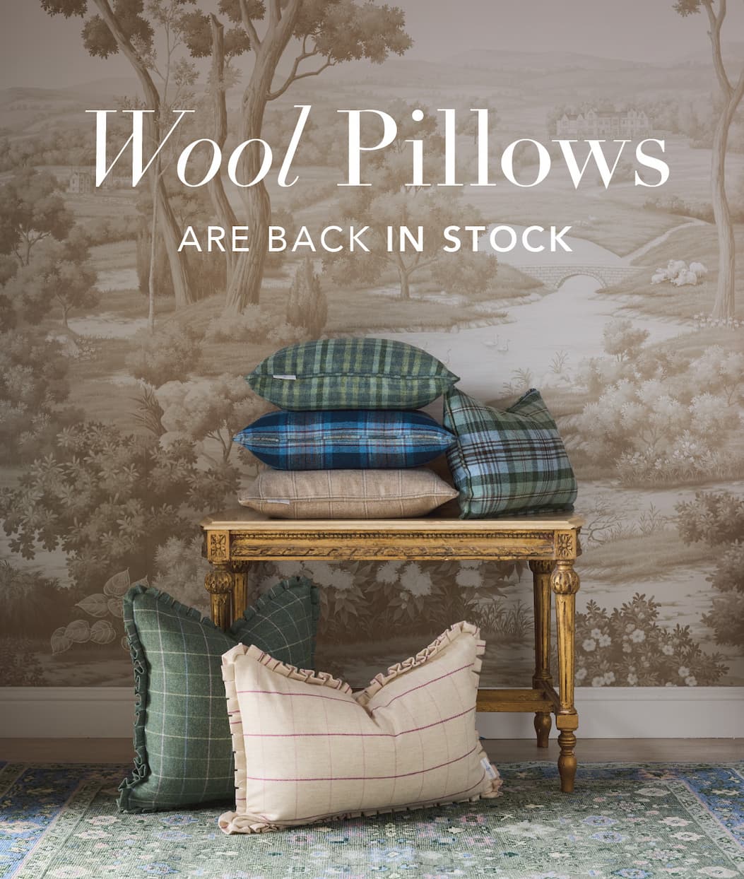 Wool Pillows are back in stock. 