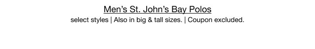 Men’s St. John’s Bay Polos