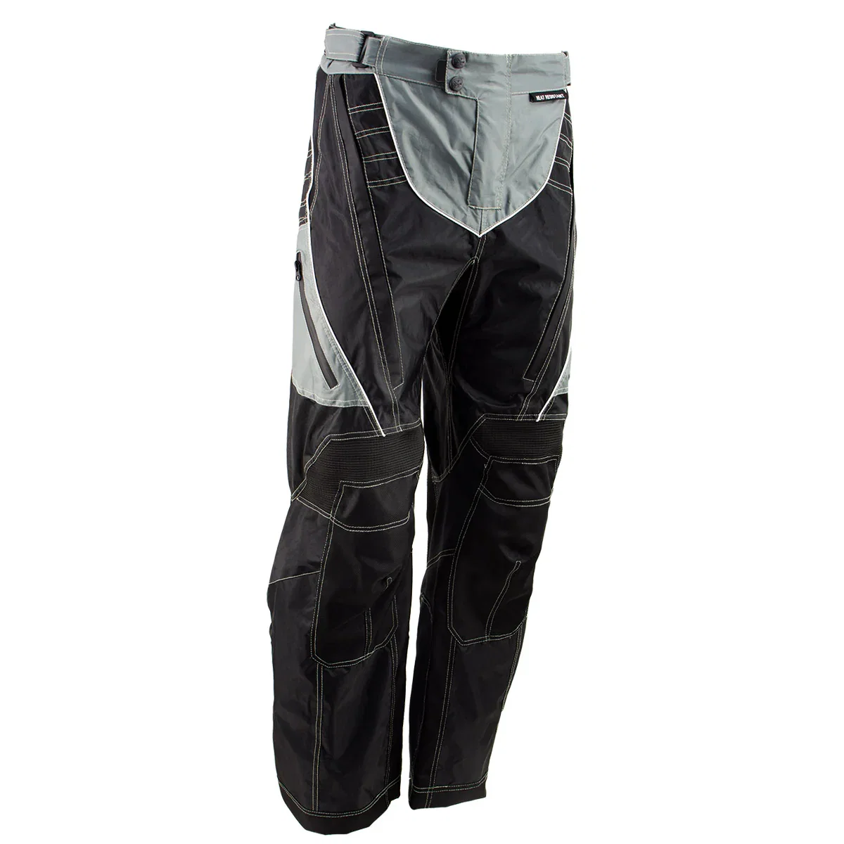 Image of Milwaukee Leather MPM5730 Men's Black and Grey Tri-Tex Fabric Motorcycle Rider Pants w/ CE Armor Protection